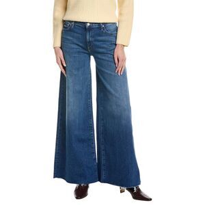 MOTHER The Swisher Sneak Fray Punch Buggy Wide Leg Jean